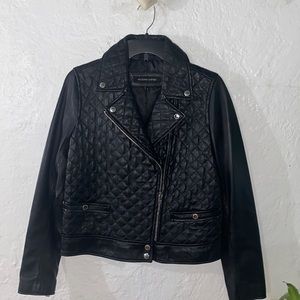 Leather Wilson motor jacket size small